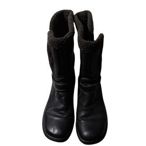 Dr‎ Matens Brielle Fur Lined Leather Calf Boots US Size 9 Womens